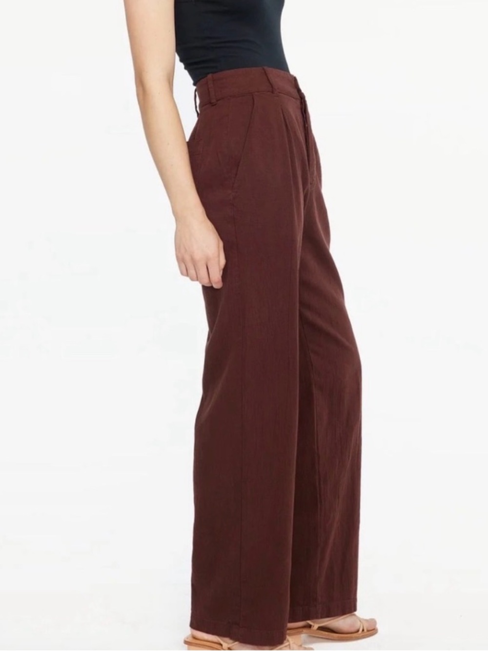 LACAUSA Brown Echo Trousers Size 6